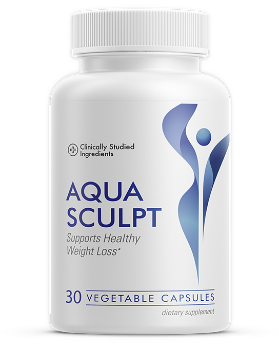AquaSculpt bottle, supports healthy weight loss, 30 vegetable capsules