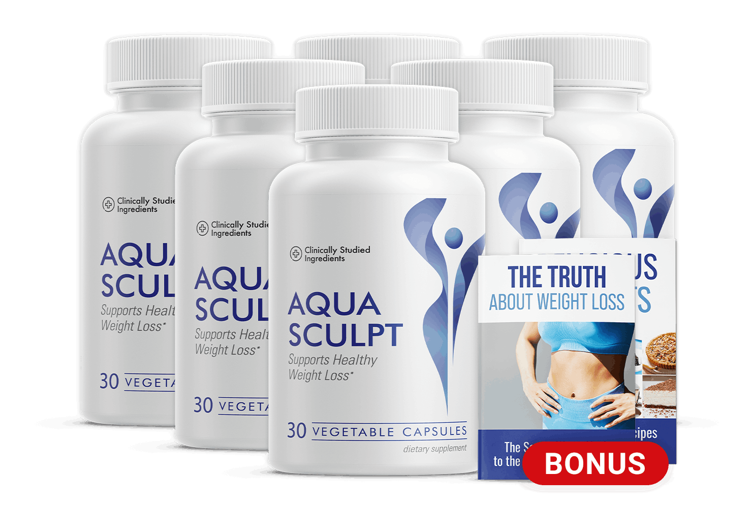 AquaSculpt 6 bottle bundle with free bonus eBook - order now