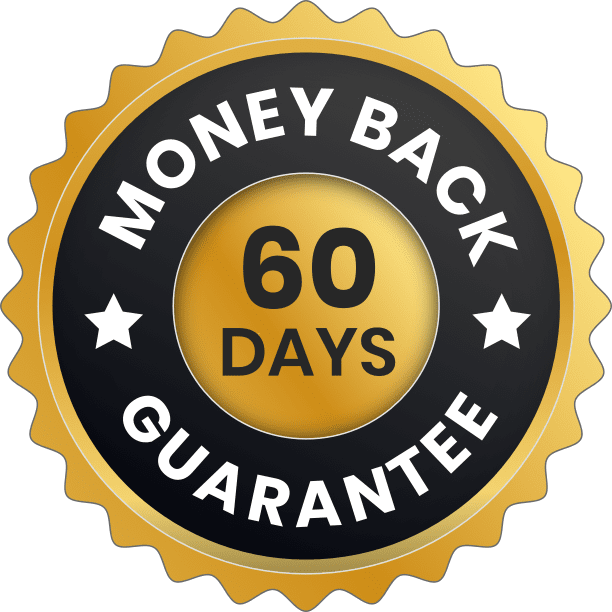 AquaSculpt 60-day money back guarantee badge